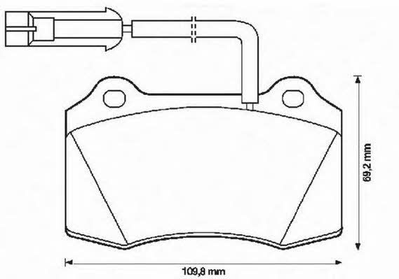 Jurid/Bendix 571427J Brake Pad Set, disc brake 571427J