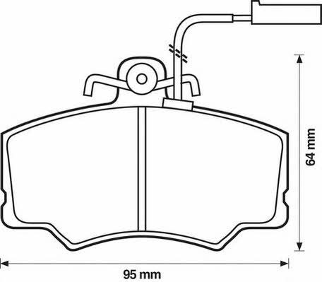 Jurid/Bendix 571433J-AS Brake Pad Set, disc brake 571433JAS