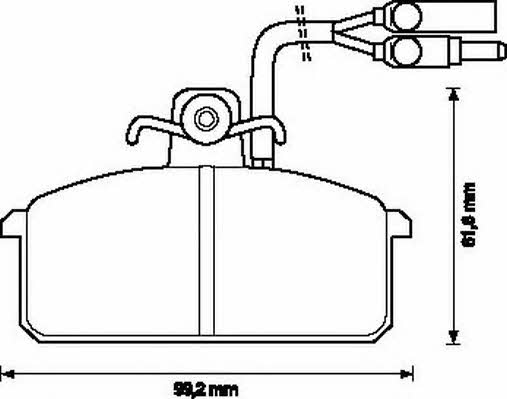 Jurid/Bendix 571455J Brake Pad Set, disc brake 571455J