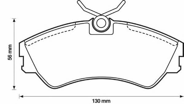 571460J Jurid/Bendix Brake pad set