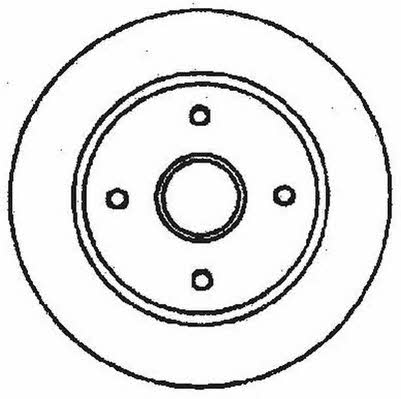 Jurid/Bendix 561678J Front brake disc ventilated 561678J