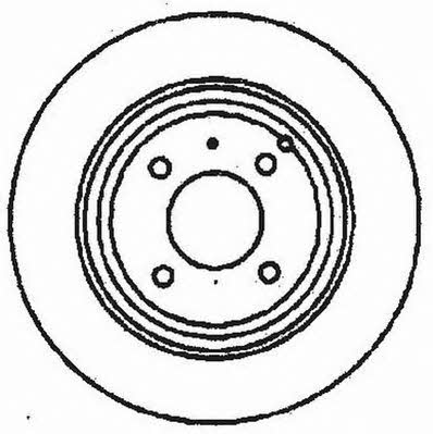 Jurid/Bendix 561681J Rear brake disc, non-ventilated 561681J