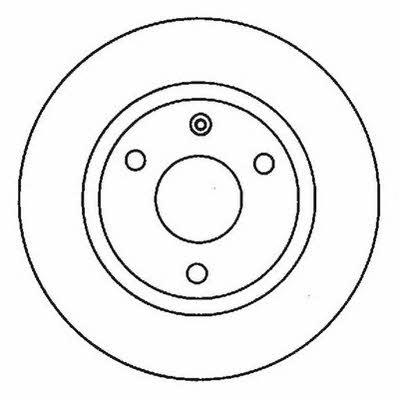 Jurid/Bendix 561682J Unventilated front brake disc 561682J