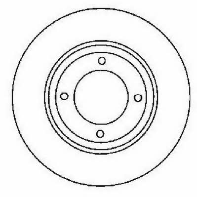Jurid/Bendix 561688J Unventilated front brake disc 561688J 561688J Jurid/Bendix Unventilated front brake disc