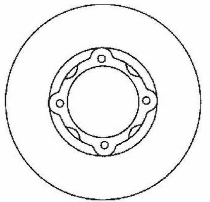 Jurid/Bendix 561715J Unventilated front brake disc 561715J