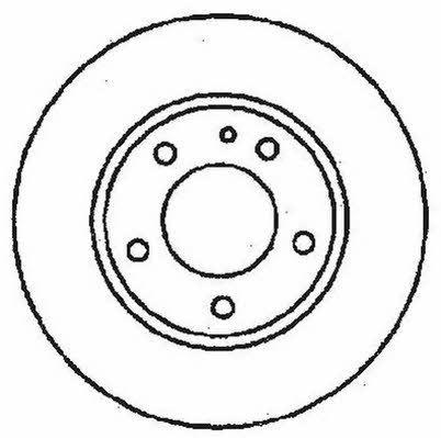 Jurid/Bendix 561717J Rear brake disc, non-ventilated 561717J