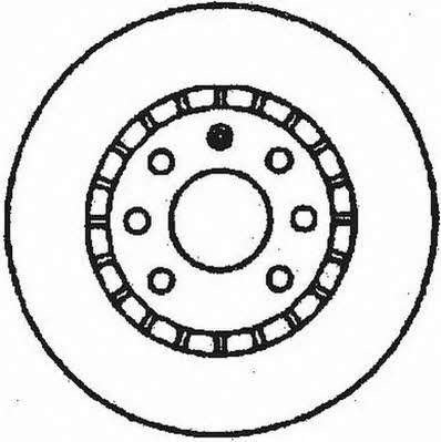 Jurid/Bendix 561730J Front brake disc ventilated 561730J