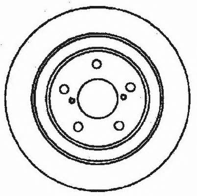 Jurid/Bendix 561735JC Rear brake disc, non-ventilated 561735JC