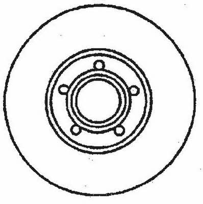 Jurid/Bendix 561751J Front brake disc ventilated 561751J