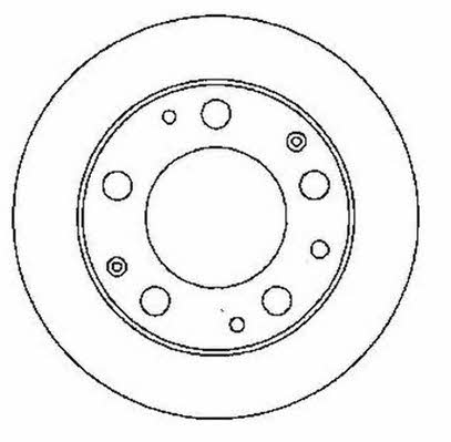 Jurid/Bendix 561753J Rear ventilated brake disc 561753J