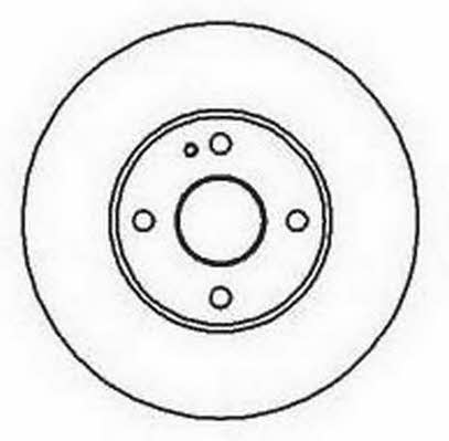 Jurid/Bendix 561795J Front brake disc ventilated 561795J