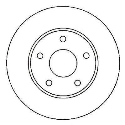 Jurid/Bendix 561862J Front brake disc ventilated 561862J