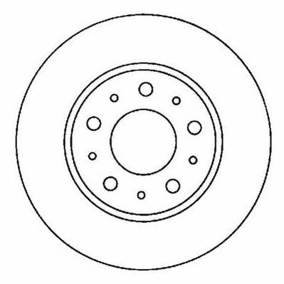 Jurid/Bendix 561866J Front brake disc ventilated 561866J