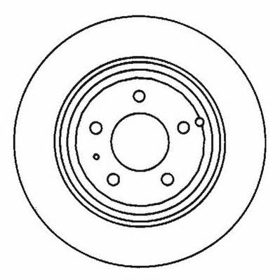 Jurid/Bendix 561867JC Rear brake disc, non-ventilated 561867JC