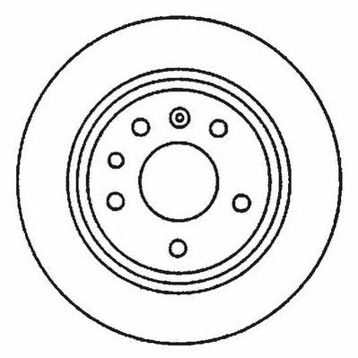 Jurid/Bendix 561870J Rear brake disc, non-ventilated 561870J