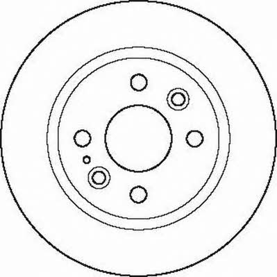 Jurid/Bendix 561872JC Rear brake disc, non-ventilated 561872JC