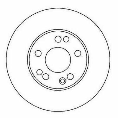 Jurid/Bendix 561874J Front brake disc ventilated 561874J