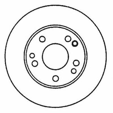 Jurid/Bendix 561875J Rear ventilated brake disc 561875J