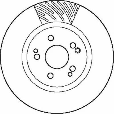 Jurid/Bendix 561878J Front brake disc ventilated 561878J