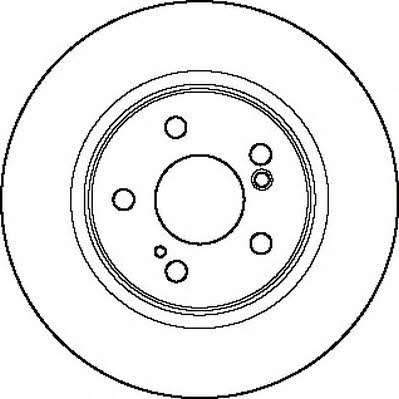 Jurid/Bendix 561879J Rear ventilated brake disc 561879J