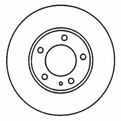 Jurid/Bendix 561967J Front brake disc ventilated 561967J