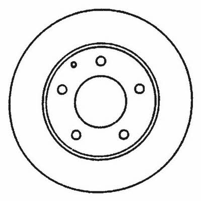 Jurid/Bendix 561969J Front brake disc ventilated 561969J