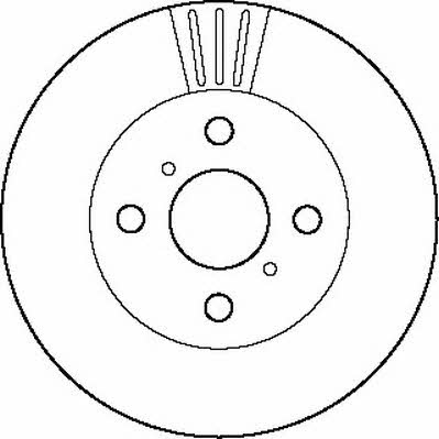 Jurid/Bendix 561974J Front brake disc ventilated 561974J