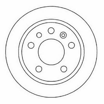 Jurid/Bendix 561978J Rear brake disc, non-ventilated 561978J