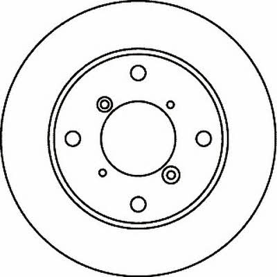 Jurid/Bendix 562015J Rear brake disc, non-ventilated 562015J