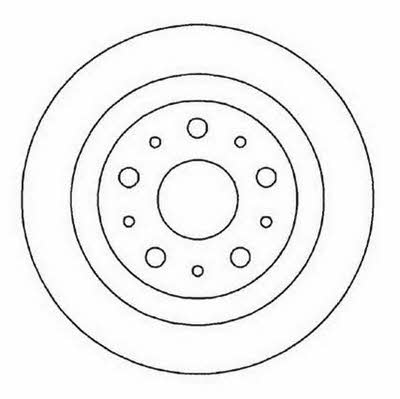 Jurid/Bendix 562017J Rear brake disc, non-ventilated 562017J