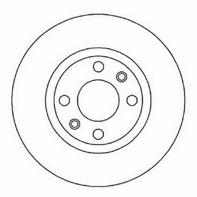 Jurid/Bendix 562019J Front brake disc ventilated 562019J