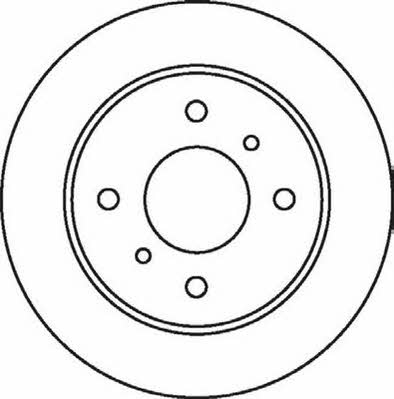 Jurid/Bendix 562032J Rear brake disc, non-ventilated 562032J