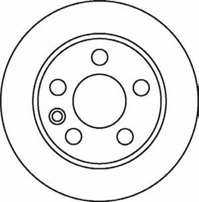 Jurid/Bendix 562057J Rear brake disc, non-ventilated 562057J