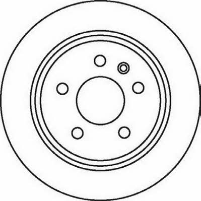 Jurid/Bendix 562065J Rear brake disc, non-ventilated 562065J