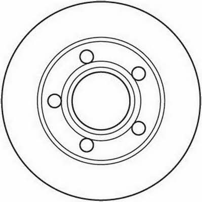 Jurid/Bendix 562089J Rear brake disc, non-ventilated 562089J