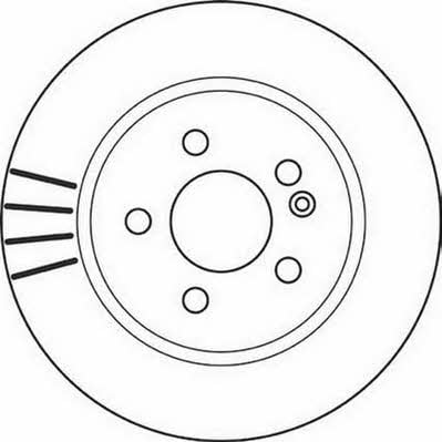 Jurid/Bendix 562099J Front brake disc ventilated 562099J