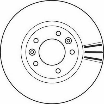 Jurid/Bendix 562126JC Front brake disc ventilated 562126JC