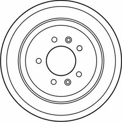 Jurid/Bendix 562127JC Rear brake disc, non-ventilated 562127JC