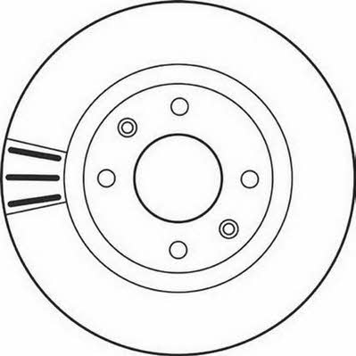 Jurid/Bendix 562128J Front brake disc ventilated 562128J