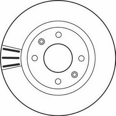 Jurid/Bendix 562128JC Front brake disc ventilated 562128JC