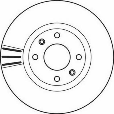 Jurid/Bendix 562129J Front brake disc ventilated 562129J