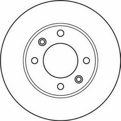 Jurid/Bendix 562130J Rear brake disc, non-ventilated 562130J