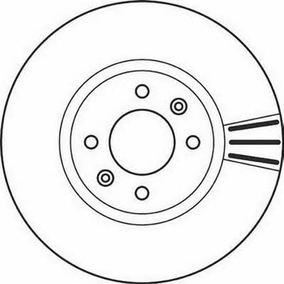 Jurid/Bendix 562131J Front brake disc ventilated 562131J