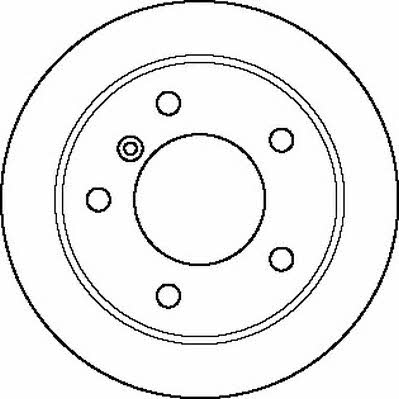 Jurid/Bendix 562156J Rear brake disc, non-ventilated 562156J