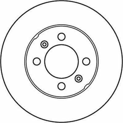 Jurid/Bendix 562157J Rear brake disc, non-ventilated 562157J