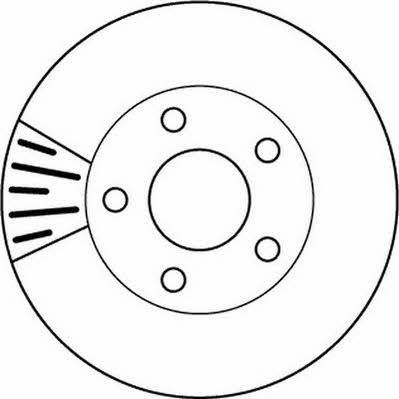 Jurid/Bendix 562160J Front brake disc ventilated 562160J