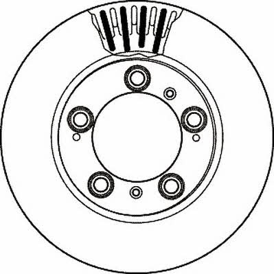 Jurid/Bendix 562162J Front brake disc ventilated 562162J