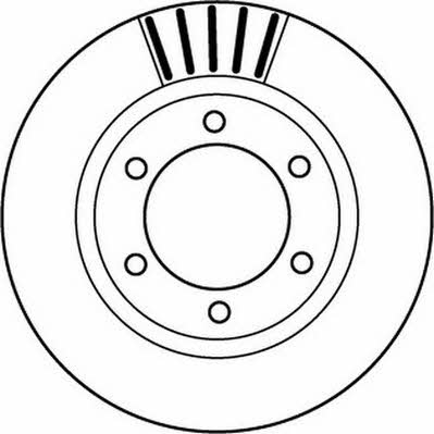 Jurid/Bendix 562168J Front brake disc ventilated 562168J
