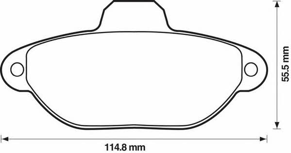 Jurid/Bendix 571528J Brake Pad Set, disc brake 571528J