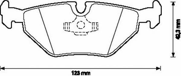 Jurid/Bendix 571546J Brake Pad Set, disc brake 571546J